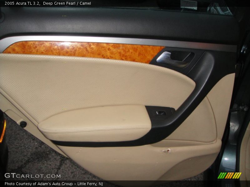 Deep Green Pearl / Camel 2005 Acura TL 3.2