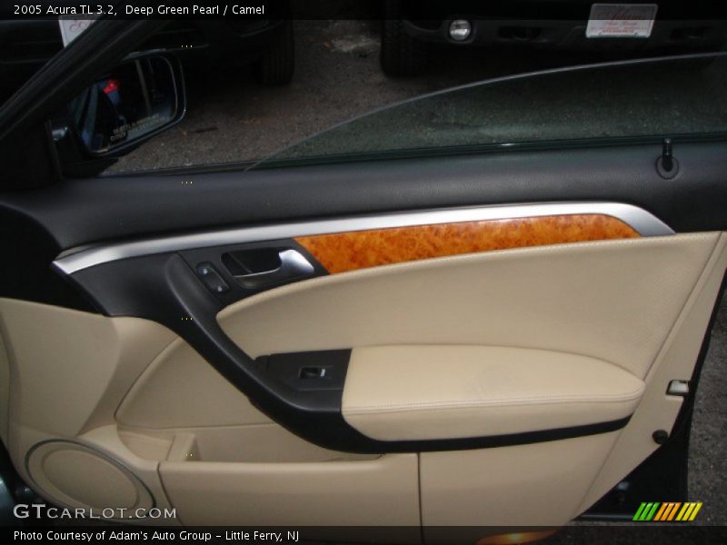 Deep Green Pearl / Camel 2005 Acura TL 3.2