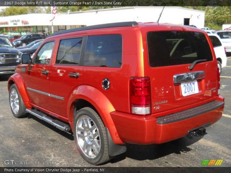 Sunburst Orange Pearl / Dark Slate Gray 2007 Dodge Nitro R/T 4x4