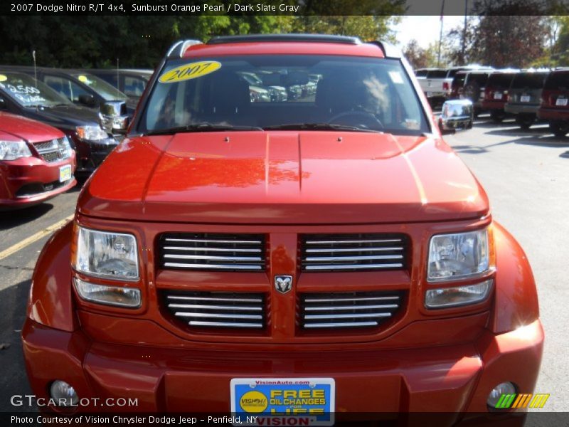 Sunburst Orange Pearl / Dark Slate Gray 2007 Dodge Nitro R/T 4x4