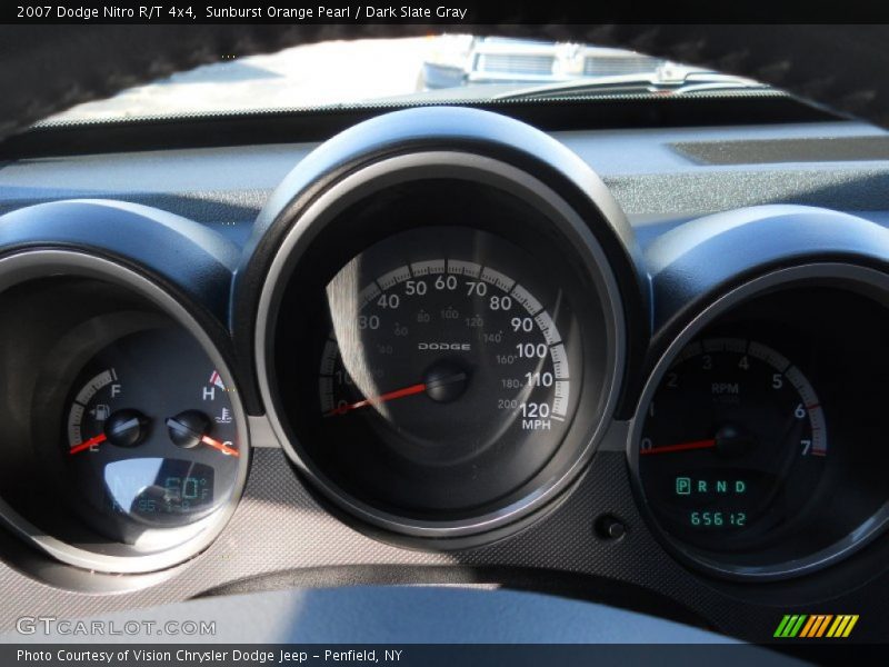 Sunburst Orange Pearl / Dark Slate Gray 2007 Dodge Nitro R/T 4x4