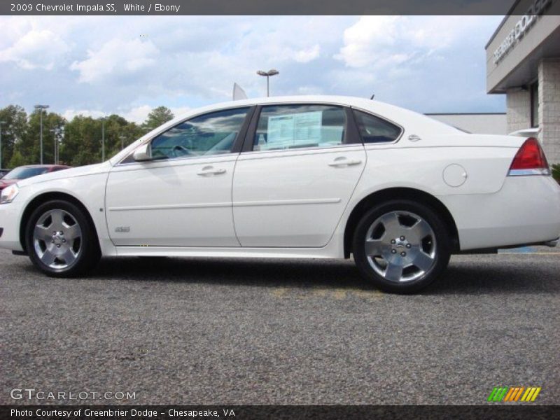 White / Ebony 2009 Chevrolet Impala SS