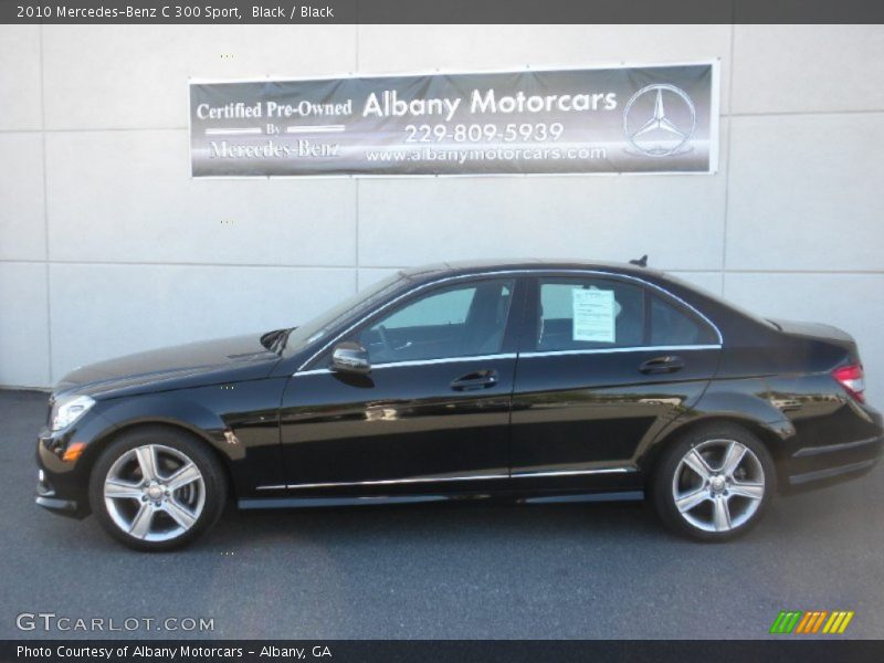Black / Black 2010 Mercedes-Benz C 300 Sport