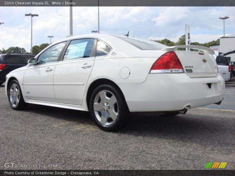 White / Ebony 2009 Chevrolet Impala SS