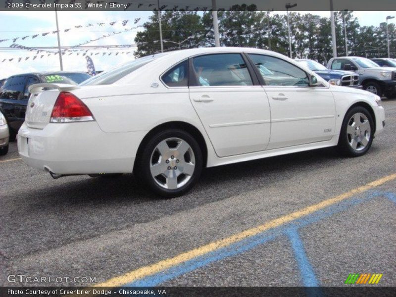 White / Ebony 2009 Chevrolet Impala SS