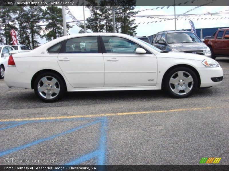 White / Ebony 2009 Chevrolet Impala SS