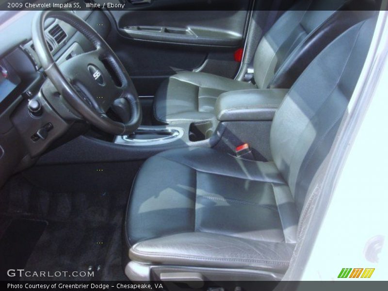 White / Ebony 2009 Chevrolet Impala SS