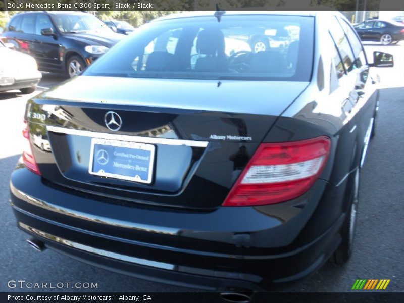 Black / Black 2010 Mercedes-Benz C 300 Sport