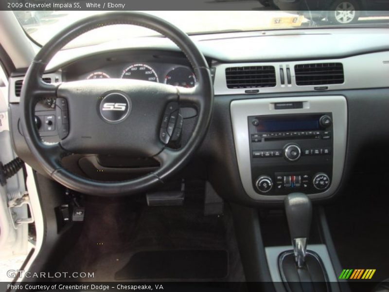 White / Ebony 2009 Chevrolet Impala SS
