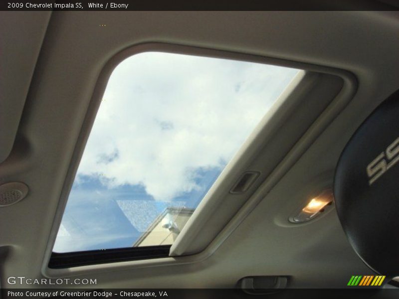 White / Ebony 2009 Chevrolet Impala SS