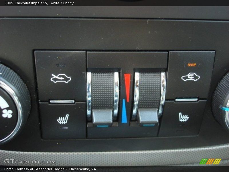 White / Ebony 2009 Chevrolet Impala SS