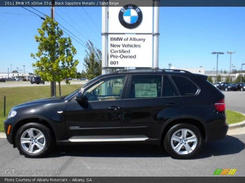 Black Sapphire Metallic / Sand Beige 2011 BMW X5 xDrive 35d