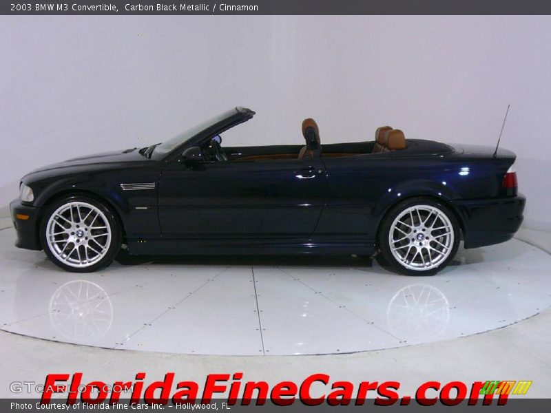 Carbon Black Metallic / Cinnamon 2003 BMW M3 Convertible