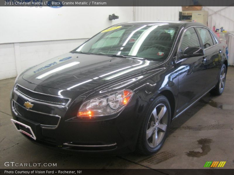 Black Granite Metallic / Titanium 2011 Chevrolet Malibu LT