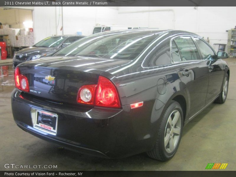 Black Granite Metallic / Titanium 2011 Chevrolet Malibu LT