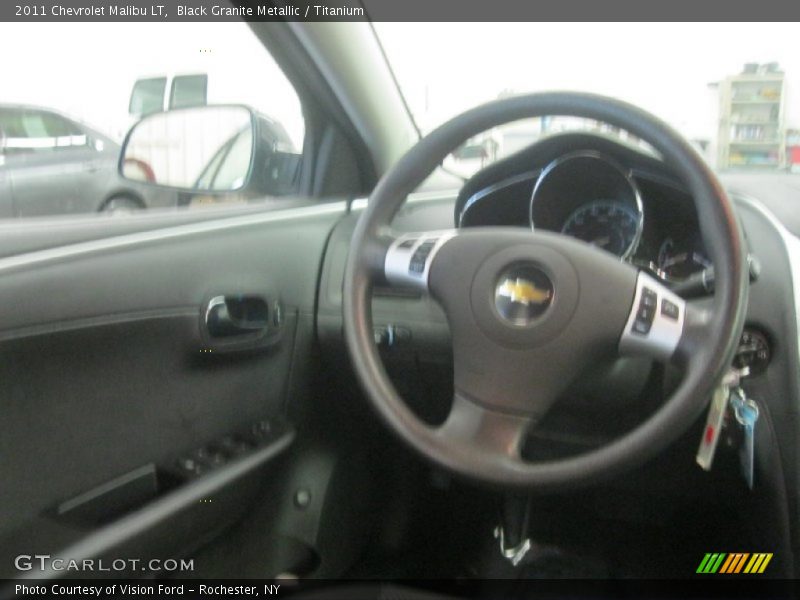 Black Granite Metallic / Titanium 2011 Chevrolet Malibu LT