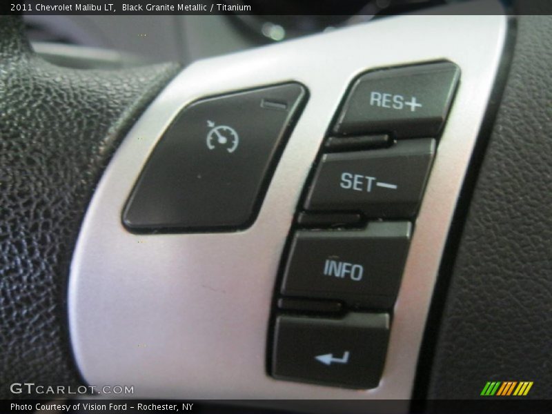 Black Granite Metallic / Titanium 2011 Chevrolet Malibu LT