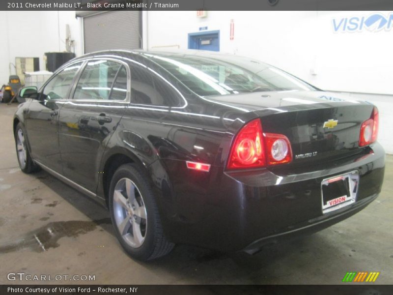 Black Granite Metallic / Titanium 2011 Chevrolet Malibu LT