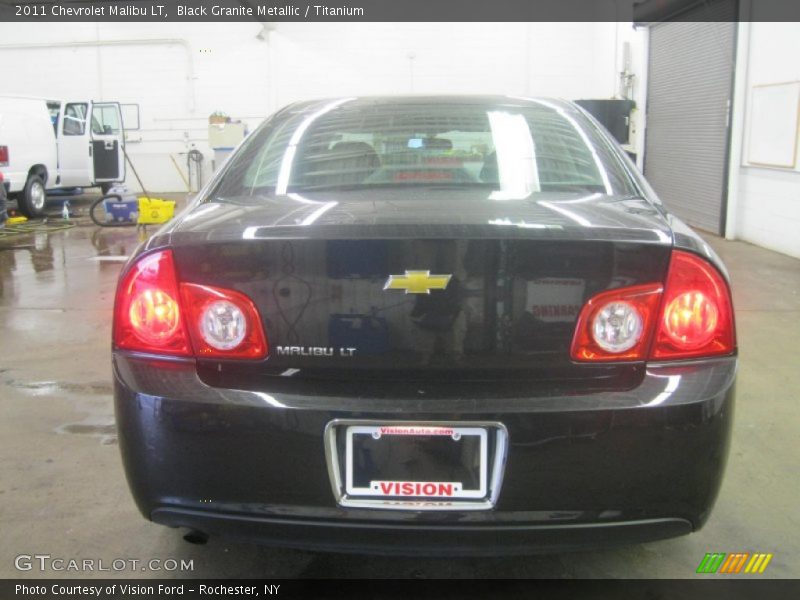 Black Granite Metallic / Titanium 2011 Chevrolet Malibu LT
