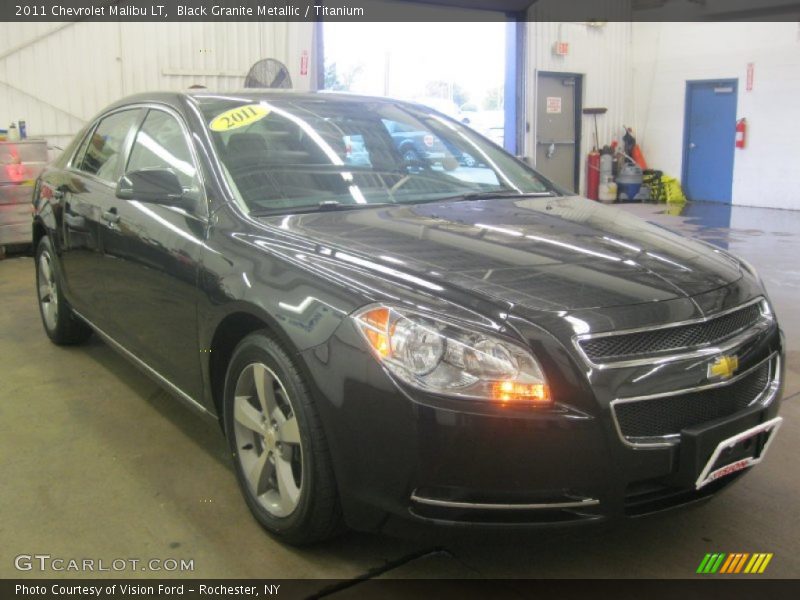 Black Granite Metallic / Titanium 2011 Chevrolet Malibu LT