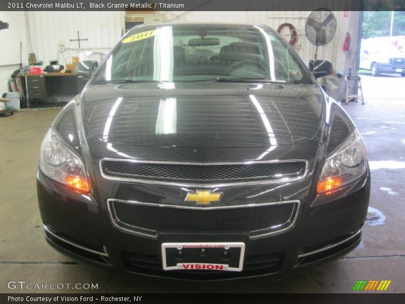 Black Granite Metallic / Titanium 2011 Chevrolet Malibu LT