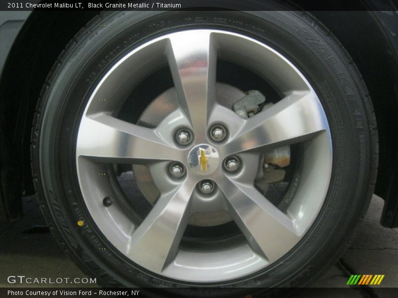 Black Granite Metallic / Titanium 2011 Chevrolet Malibu LT
