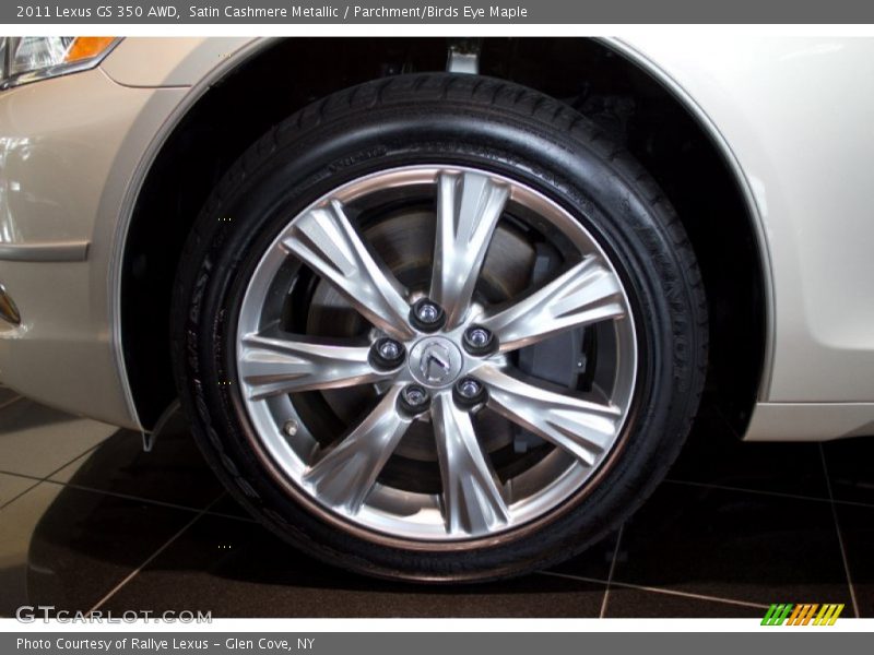 Satin Cashmere Metallic / Parchment/Birds Eye Maple 2011 Lexus GS 350 AWD