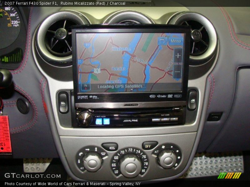 Navigation of 2007 F430 Spider F1