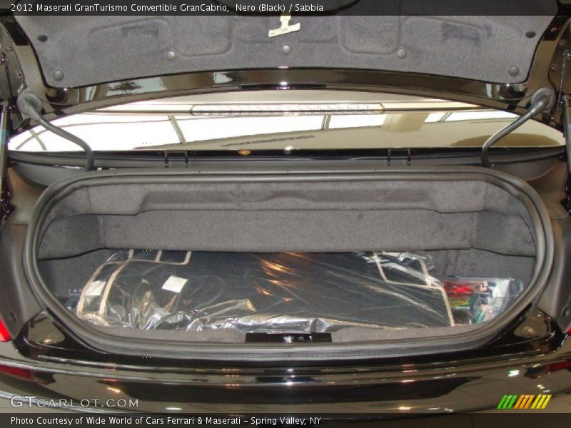  2012 GranTurismo Convertible GranCabrio Trunk