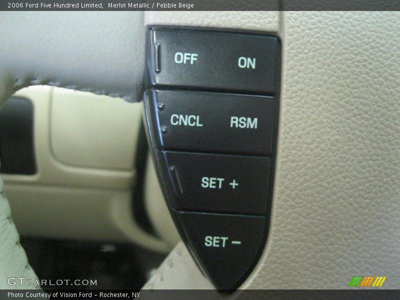 Controls of 2006 Five Hundred Limited