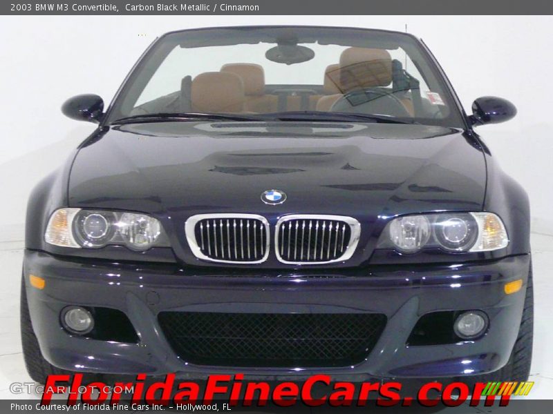 Carbon Black Metallic / Cinnamon 2003 BMW M3 Convertible