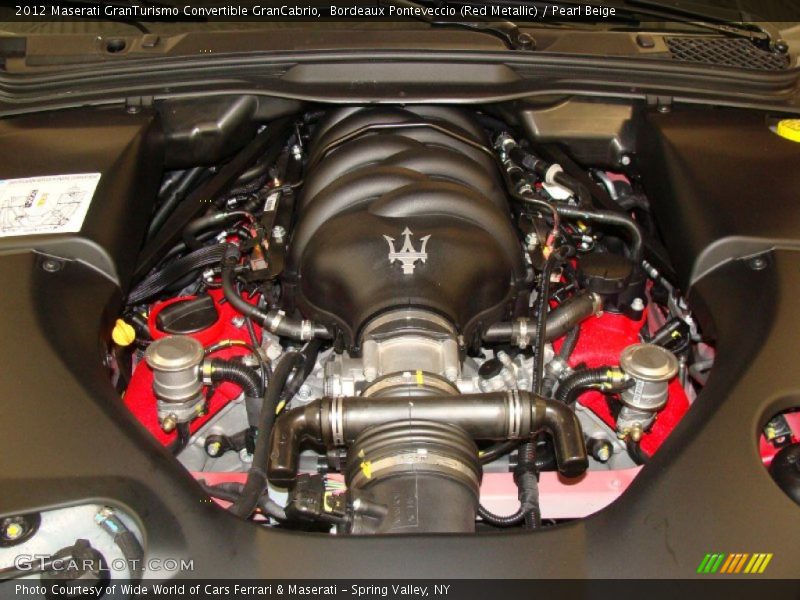  2012 GranTurismo Convertible GranCabrio Engine - 4.7 Liter DOHC 32-Valve VVT V8