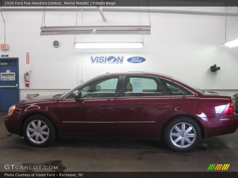 Merlot Metallic / Pebble Beige 2006 Ford Five Hundred Limited