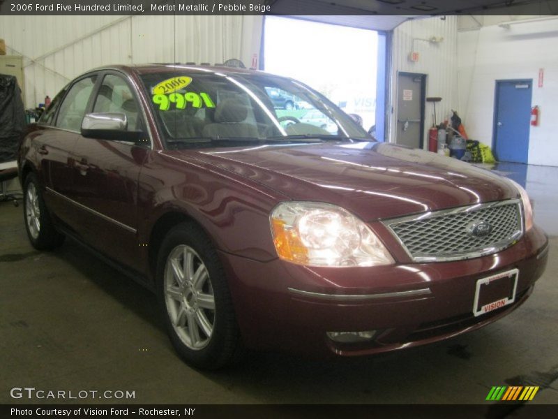 Merlot Metallic / Pebble Beige 2006 Ford Five Hundred Limited
