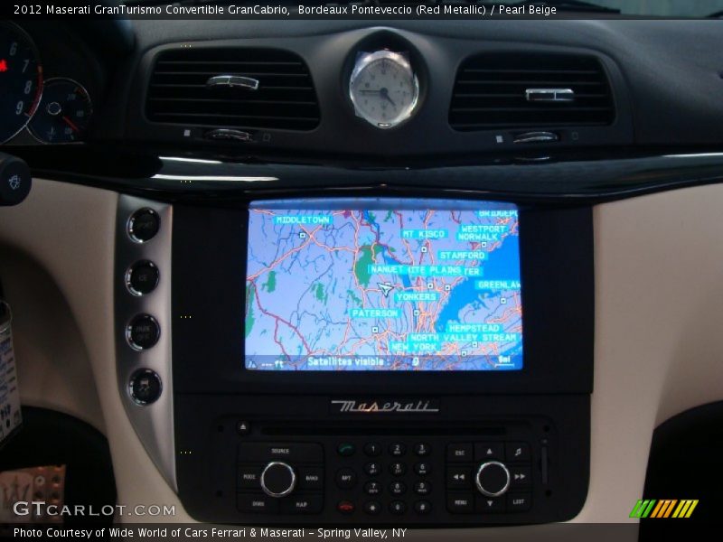 Navigation of 2012 GranTurismo Convertible GranCabrio