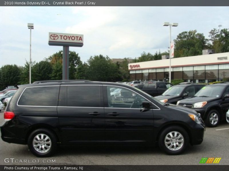 Crystal Black Pearl / Gray 2010 Honda Odyssey EX-L