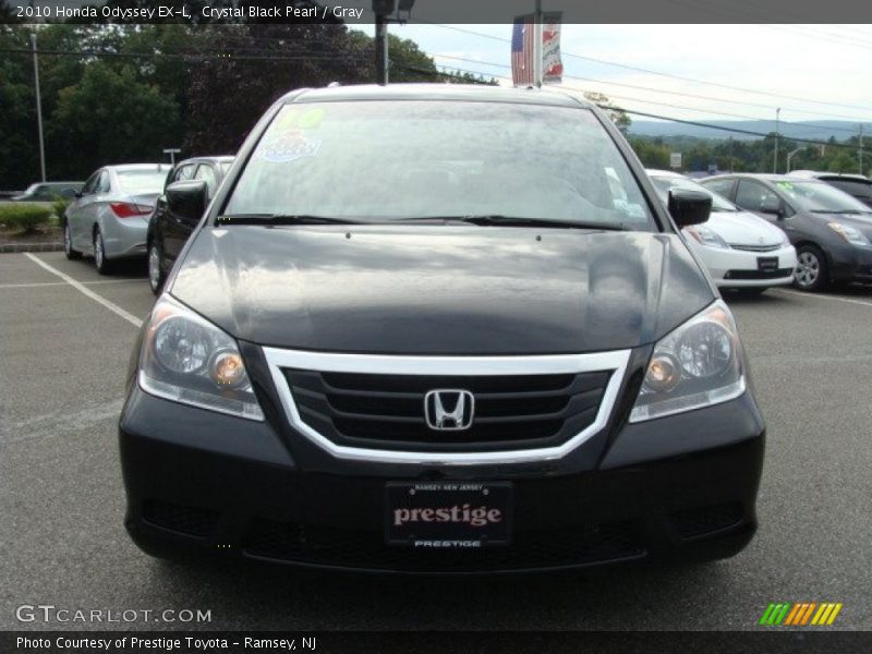 Crystal Black Pearl / Gray 2010 Honda Odyssey EX-L