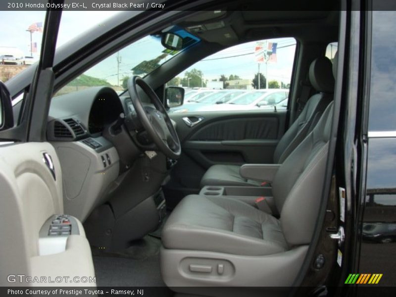 Crystal Black Pearl / Gray 2010 Honda Odyssey EX-L