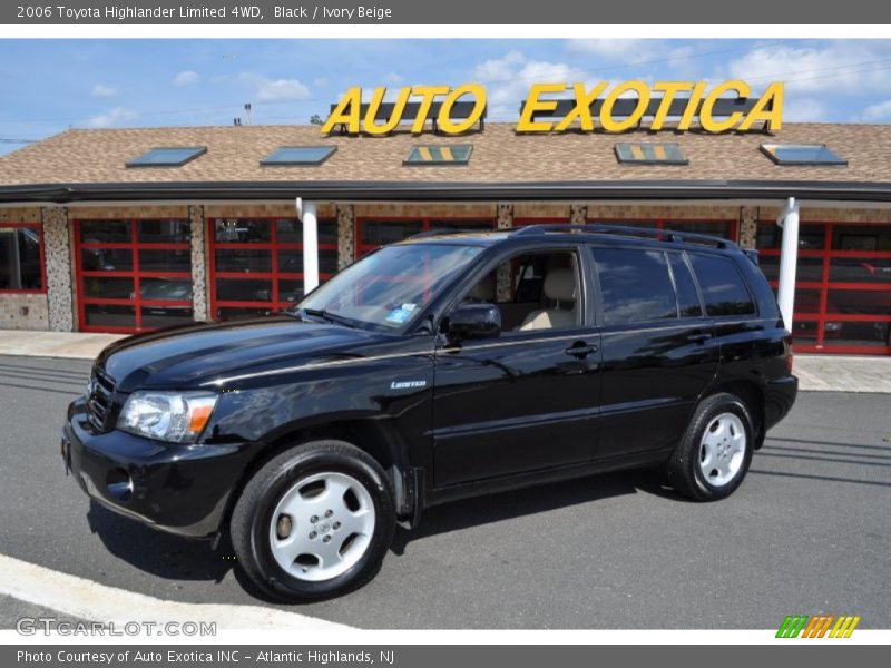 Black / Ivory Beige 2006 Toyota Highlander Limited 4WD