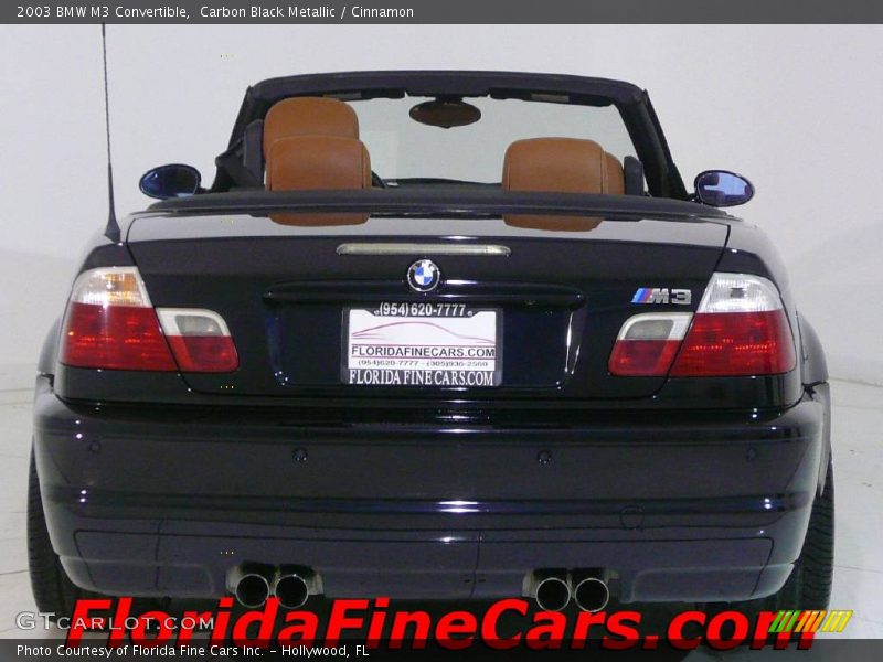 Carbon Black Metallic / Cinnamon 2003 BMW M3 Convertible