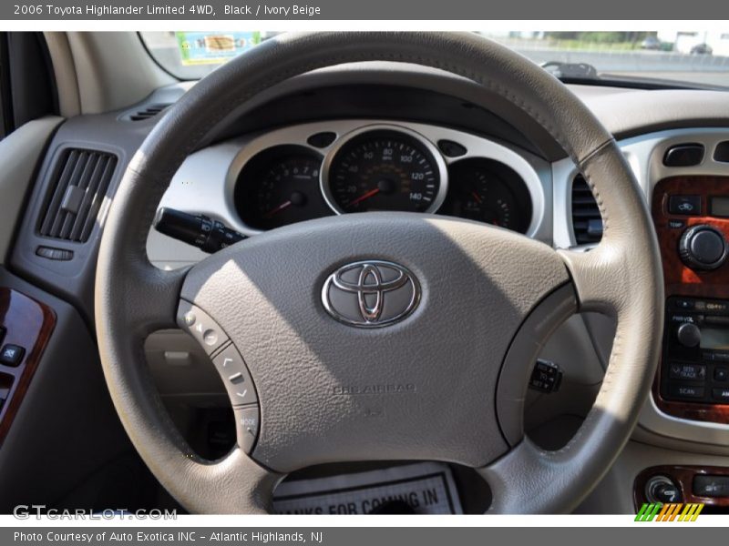 Black / Ivory Beige 2006 Toyota Highlander Limited 4WD