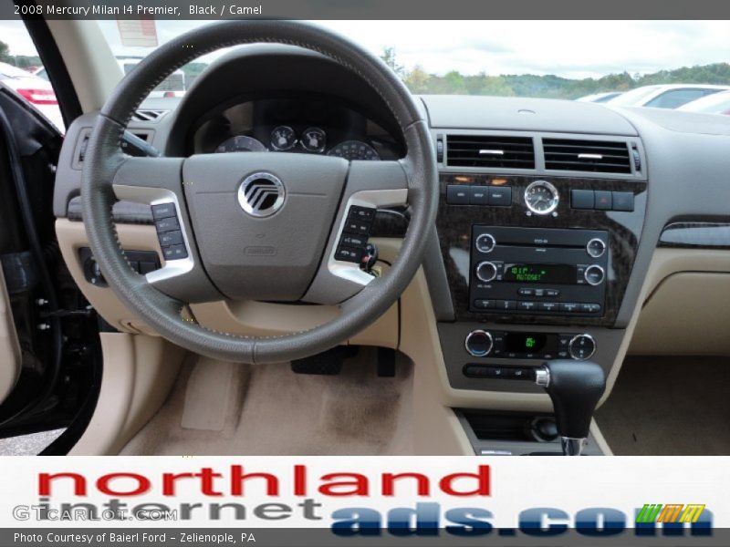Black / Camel 2008 Mercury Milan I4 Premier