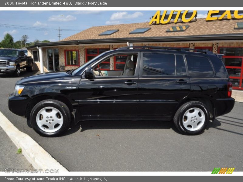 Black / Ivory Beige 2006 Toyota Highlander Limited 4WD