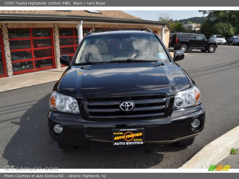 Black / Ivory Beige 2006 Toyota Highlander Limited 4WD