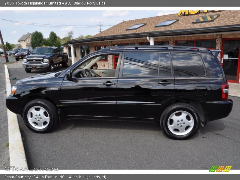 Black / Ivory Beige 2006 Toyota Highlander Limited 4WD