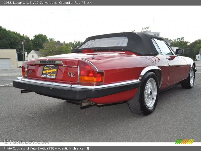 Grenadier Red / Black 1988 Jaguar XJ XJS V12 Convertible
