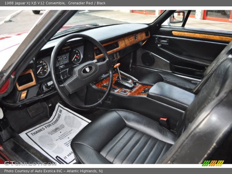  1988 XJ XJS V12 Convertible Black Interior