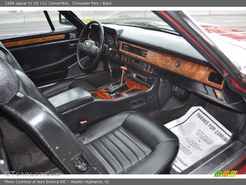  1988 XJ XJS V12 Convertible Black Interior