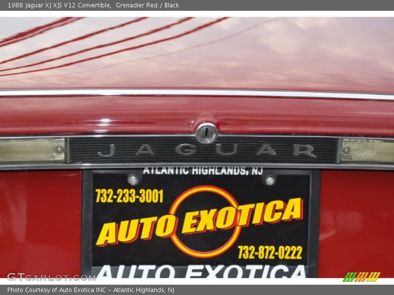 Grenadier Red / Black 1988 Jaguar XJ XJS V12 Convertible