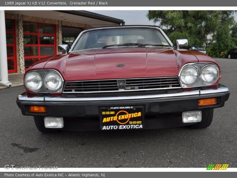 Grenadier Red / Black 1988 Jaguar XJ XJS V12 Convertible
